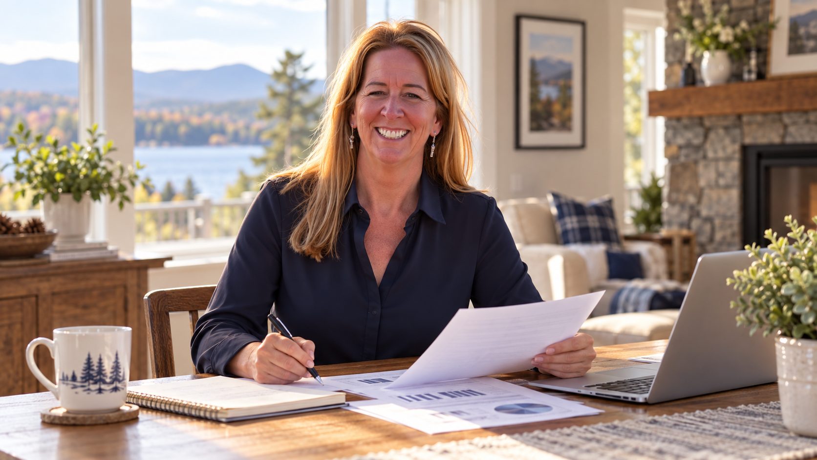 Kathy Ahlin reviewing the cost of staying in your home and future housing options